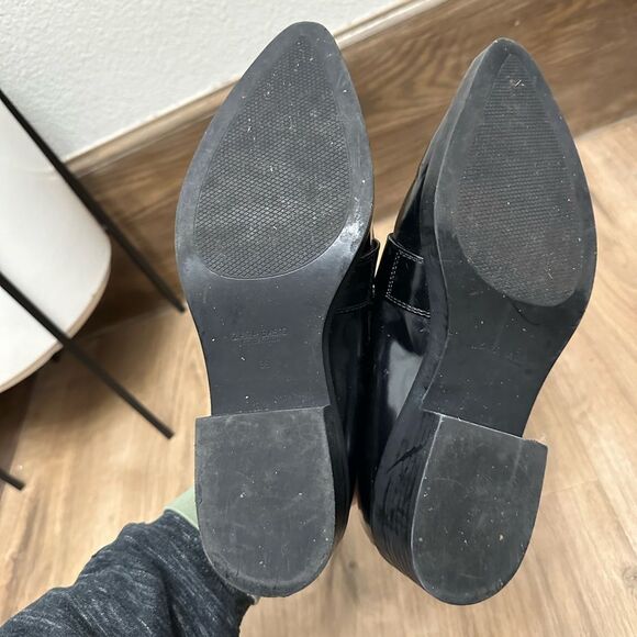 Zara Pointy Toe Patent Leather Loafers Sz 8.5 - Picture 4 of 4